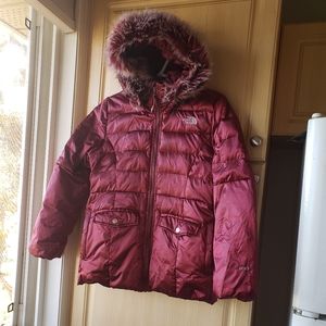 The North face 550 girls puffer winter jacket large 14/16